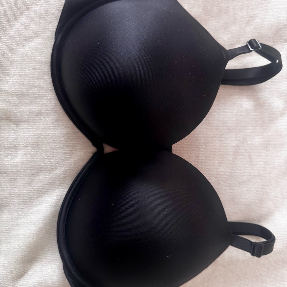 PINK-Victoria Secret Black Smooth T-Shirt Bra - Classic Everyday Support